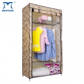 MEIFENG Cotton Fabric Cover Portable Closet With Top Shelf