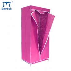 MEIFENG Steel Tube Plastic Folding Portable Wardrobe Closet