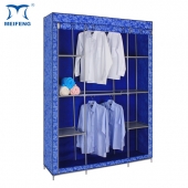 MEIFENG Non Woven Folding Portable Wardrobe With Shelves