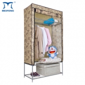 MEIFENG Sturdy Wire Garment Wardrobe With Shelves