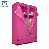 MEIFENG Canvas Wardrobe Closet With Heavy Duty Doors