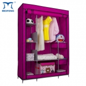 MEIFENG Metal Collapsible Frame Garment Organizer Wardrobe