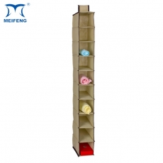 MEIFENG 10 Shelf Collapsible NonWoven Hanging Closet Storage