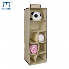 MEIFENG 5-Shelf Non Woven Hanging Closet Clothes Organizer