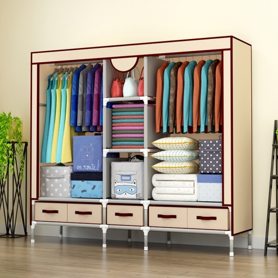Bedroom Furniture Clothes Organizer Huge Wardrobe With Storage Bag