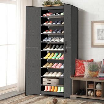 MEIFENG 10 Tier Shoe Rack Opening Door 10 Layer Shoe Cabinet