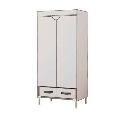 Chrom Plated Steel Fabric Wardrobe With Hanging Bag