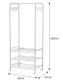 TB-W65-3 Metal Clothes Rack