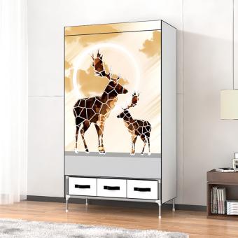 MEIFENG Fabric Wardrobe With Picture Customized Picture Clothes Closet With Storage Box