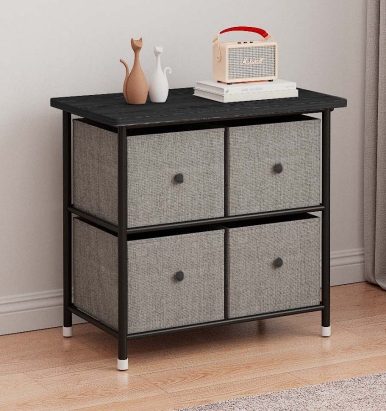 MEIFENG 4-Drawer Dresser, Fabric Storage Tower for Bedroom, Hallway, Entryway